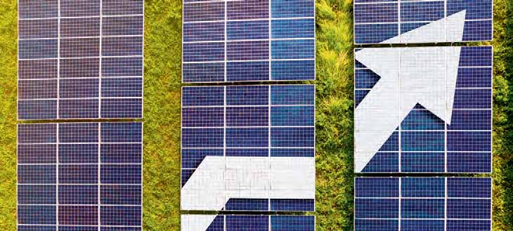 Comparison of a dirty and a clean solar panel