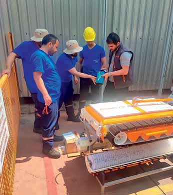 Pronto Solar technicians delivering on-site robot training and maintenance