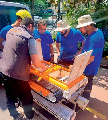 Field training session for Pronto Solar cleaning robot operators